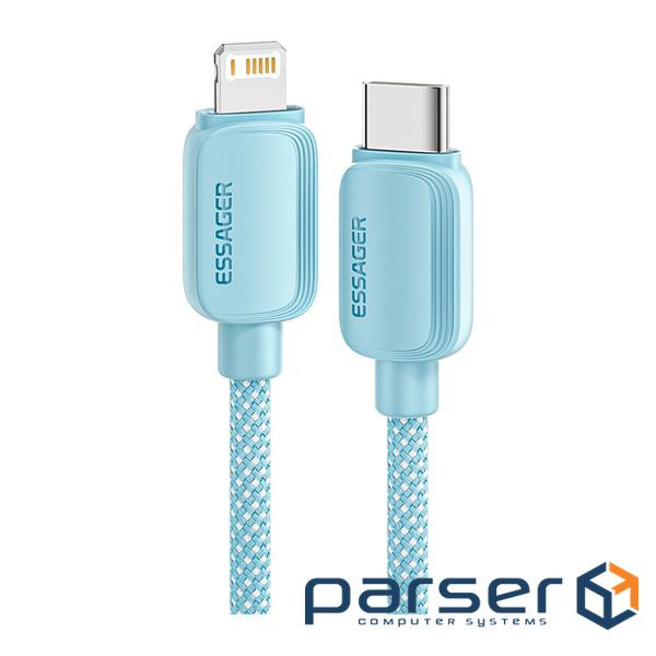 Дата кабель USB-C to Lightning 2.0m 20W blue Essager (EXCTL-WLA03-P)