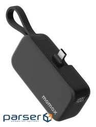 Портативний зарядний пристрій USB-C 5000MAH BLACK IP130D MOMAX