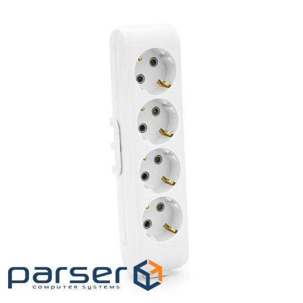 Колодка VIKO Multi-Let 4 гнізда, із заземленням, біла (90114400)