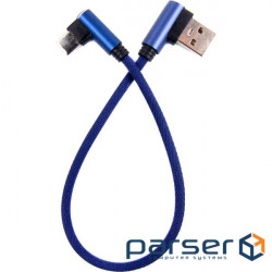 Date cable USB 2.0 AM to Type-C 0.25m blue Dengos (NTK-TC-UG-SHRT-SET-BLUE)