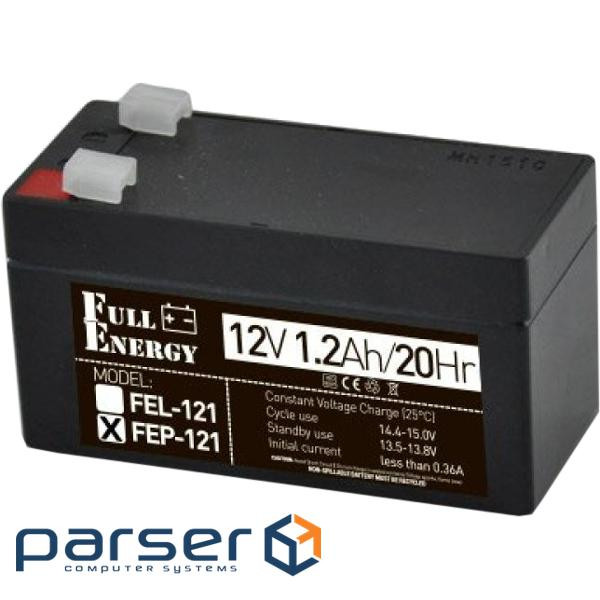 Rechargeable battery FULL ENERGY FEP-121 (12V, 1.2Ayr )