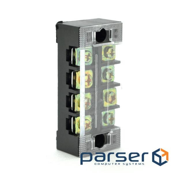 Клемна колодка 4-розрядна TB-2504 25A / 600V, перетин дроту 0,5-2,5мм2, 50 шт в упаковці, ціна за шт 