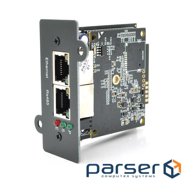 Карта віддаленого управління SNMP для ДБЖ, Lan, RS232, 12V, 110x70x24mm (SNMP-UPS-12) , Lan, RS232, 12V, 110x70x24mm (SNMP-UPS-12)