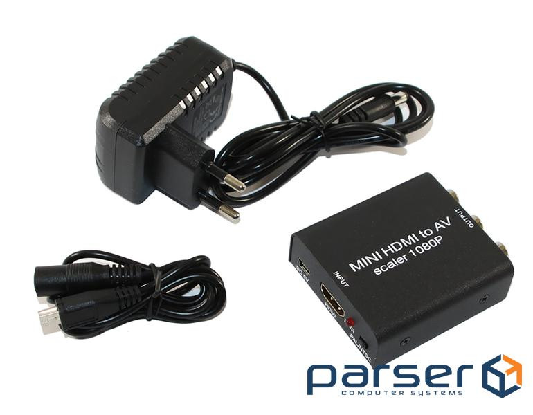 Конвертер відеосигналу ATCOM HDMI to AV Black (15275)