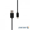 Дата кабель USB 2.0 AM to Micro 5P 1.5m Prolink (PB487-0150)