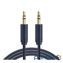 Кабель Cabletime Audio 3.5 mm M - 3.5 mm M, 1 m, Black, 3 pin (CF15H)