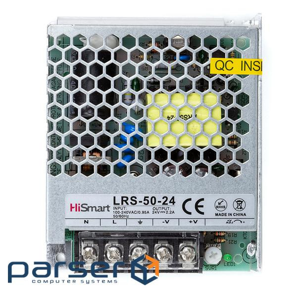 Блок живлення HiSmart 24V, 2.2A, 50W (LRS-50-24)