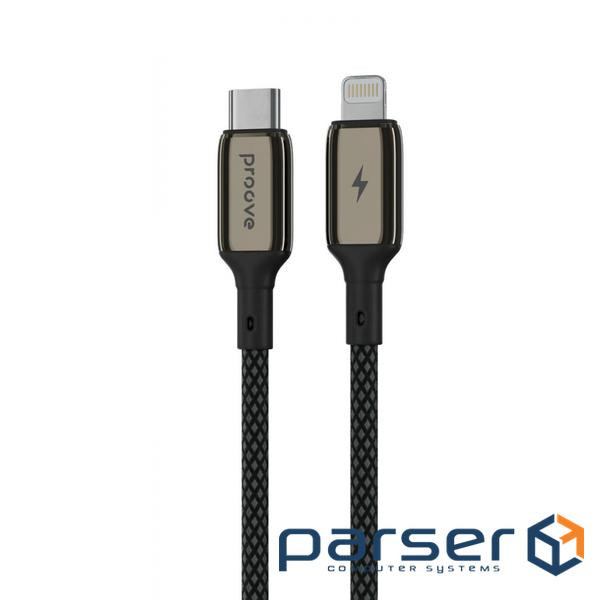 Кабель Proove Dense Metal Type-C to Lightning 27W (1m) black (CCDM27002101 black)