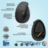 Вертикальна міша LOGITECH Lift Left Vertical Ergonomic Mouse Graphite (L910-006474)