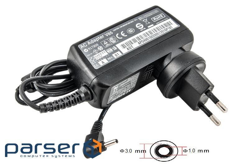 Блок живлення до планшета PowerPlant ACER 220V 18W: 12V 1.5A (3.0*1.0) (AC18A3010)