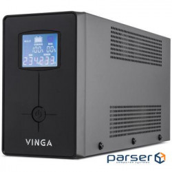 Джерело безперебійного живлення Vinga LCD 2000VA metall case (VPC-2000M)