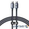 Кабель BASEUS Crystal Shine Fast Charging Data Cable Type-C to Type-C 100W 2м Black (CAJY000701)
