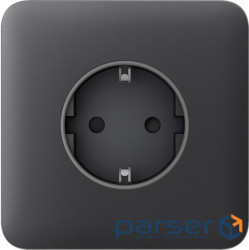 Передня панель для вбудованої розетки Ajax SoloCover for Outlet Basic, graphite (000046675) Ajax SoloCover for Outlet Basic, graphite (000046675)