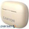 Навушники Canyon TWS-10 OnGo ANC ENC Beige (CNS-TWS10BG)