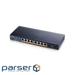 Комутатор ZYXEL XMG1915-10EP (XMG1915-10EP-EU0101F) (8x2,5GE PoE++, 2xSFP+, Max PoE 130W, Smart L3