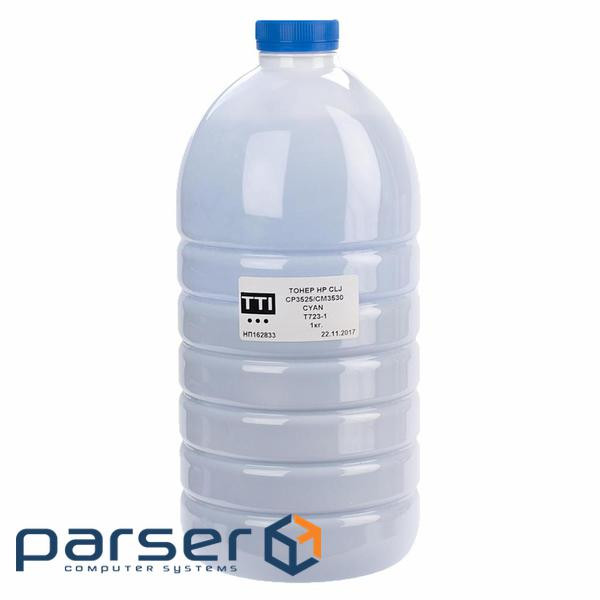 Тонер HP CLJ CP3530/3525 1кг CYAN T723-1 TTI (T-S-EL-HP-723-1-1)
