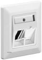 Розетка мережева Keystone розетка,2xPort внутрішня 80x80 SNAP-IN,білий (75.09.5902-12) (75.09.5902-12)