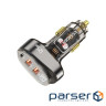 Зарядний пристрій Essager 2xUSB + 1xUSB-C 125W QC3.0/PD3.0 Display Car Charger (ECC2AC-FM12-Z)