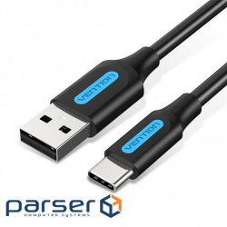 Кабель Vention USB Type-C - USB, 2m, Black (COKBH)