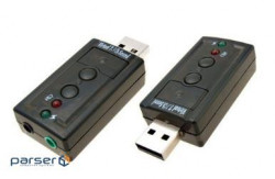 Звукова плата USB, Virtual 7.1 Channel, RTL (B00650)