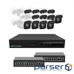 Video surveillance kit for 12 cameras GV-IP-K-W89/12 5MP