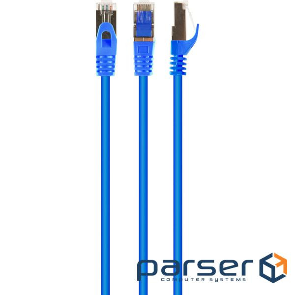 Патч-корд CABLEXPERT S/FTP Cat.6A 5м Blue (PP6A-LSZHCU-B-5M)