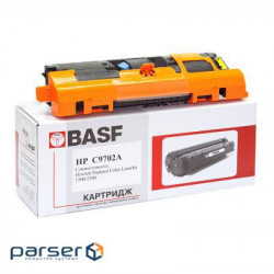 Картридж BASF для HP CLJ 1500/2500 аналог C9702A Yellow (KT-C9702A) (BC9702A)