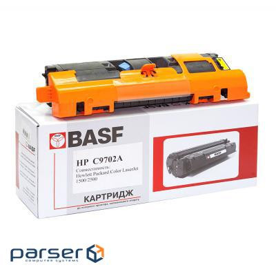 Картридж BASF для HP CLJ 1500/2500 аналог C9702A Yellow (KT-C9702A) (BC9702A)