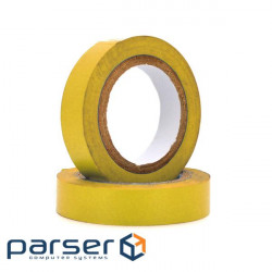 Fire-resistant electrical tape XILIN 0.13mm*18mm*15m (yellow), temp:0+80&a (0.13mm*18mm*15m yellow )