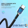 Date cable USB 2.0 AM to Type-C 1.0m US288 Aluminum Braid Black Ugreen (60126)