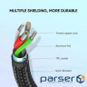 Date cable USB 2.0 AM to Type-C 1.0m US288 Aluminum Braid Black Ugreen (60126)