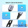 Date cable USB 2.0 AM to Type-C 1.0m US288 Aluminum Braid Black Ugreen (60126)