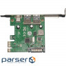 Контролер Frime NEC720202 (ECF-PCIEtoUSB007.LP) PCI-E-2xUSB3.0+USB3.0 Type-C