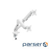 Кронштейн настільний для монітора 17-35" OfficePro MA442W, White, для двох екранів, VESA 100x100 мм/