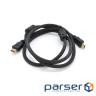 Кабель Ritar PL-HD348 HDMI-HDMI Ultra HD 4K, 1080P, 2.0m, v1,4 (YT-HDMI(M)/(M)V1.4-2.0m Black)
