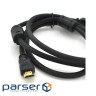 Кабель Ritar PL-HD348 HDMI-HDMI Ultra HD 4K, 1080P, 2.0m, v1,4 (YT-HDMI(M)/(M)V1.4-2.0m Black)