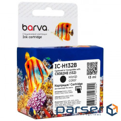 Cartridge Barva HP 132 black/C9362HE, 13 ml (IC-H132B)