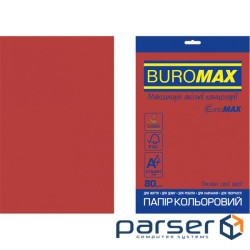 Папір Buromax А4, 80g, INTENSIVE red, 20sh, EUROMAX (BM.2721320E-05)