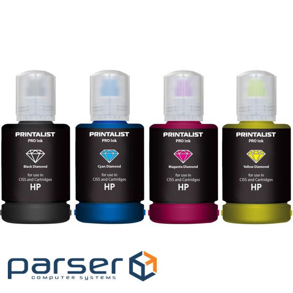 Чорнило Printalist HP 4х140г B/C/M/Y SET (PL-INK-HP-SET4)