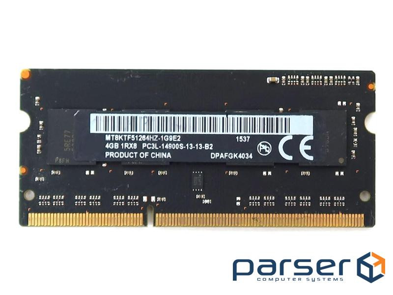 Пам"ять Micron 4 GB SO-DIMM DDR3L 1866 MHz (MT8KTF51264HZ-1G9E2)