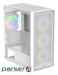 Корпус для комп"ютера MATX W/O PSU GAMMA C50 WH ARGB (GAMMA-C50-WHG400XX-GL) OCYPUS