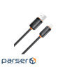 Дата кабель USB 2.0 AM to Lightning 2.0m 3A black XO (NB302-AI-2.black)