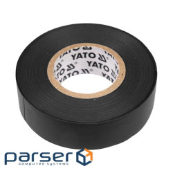 Ізоляційна стрічка Yato 15 ММ X 20 М X 0,13 ММ, чорна (YT-8159) (YT-8159 чорна)
