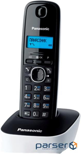 Радіотелефон Panasonic DECT KX-TG1611UAW Black White