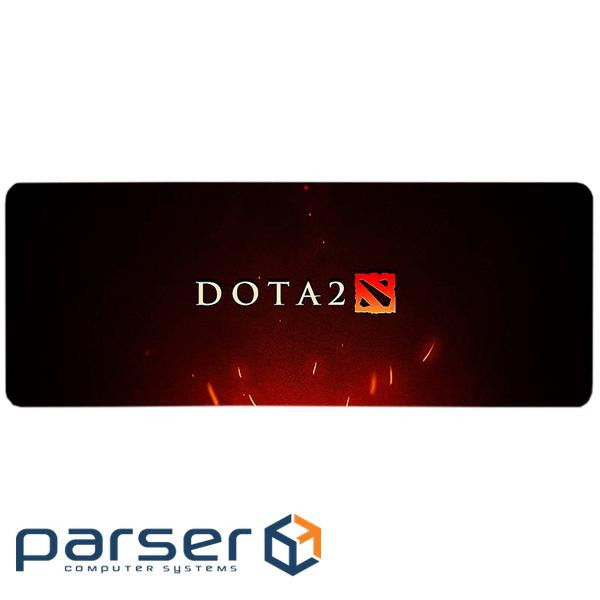 Килимок 300*700 тканинний DOTA2, товщина 3 мм, колір Black-Red, OEM (DOTA2-BR327) Black-Red, OEM (DOTA2-BR327)