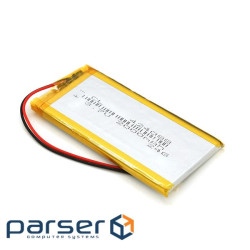 Літій-полімерний акумулятор 4.2*40*88mm (Li-ion 3.7В 2000мА&middot,год) (424088) ) (424088)