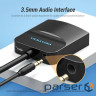 Перехідник HDMI M to VGA F + Micro USB F + 3.5mm F 0.15m black Vention (42161)