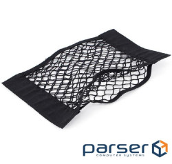 Автомобільний органайзер-сітка, 60x35см, кріплення на липучках, поліпропілен-латекс, чорни (YT41150)