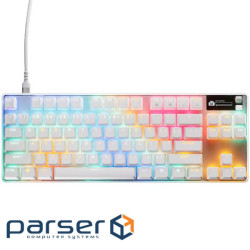 Клавіатура ігрова SteelSeries Apex Pro TKL Gen 3 UA HyperMagnetic, OmniPoint 3.0, OLED, Whit (64898)