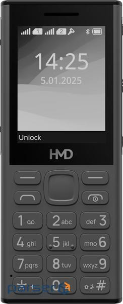 Мобильный телефон HMD 130 Music DS Dark Grey, 2.4" (320x240) TFT / кнопочный моноблок / Unisoc 6531F